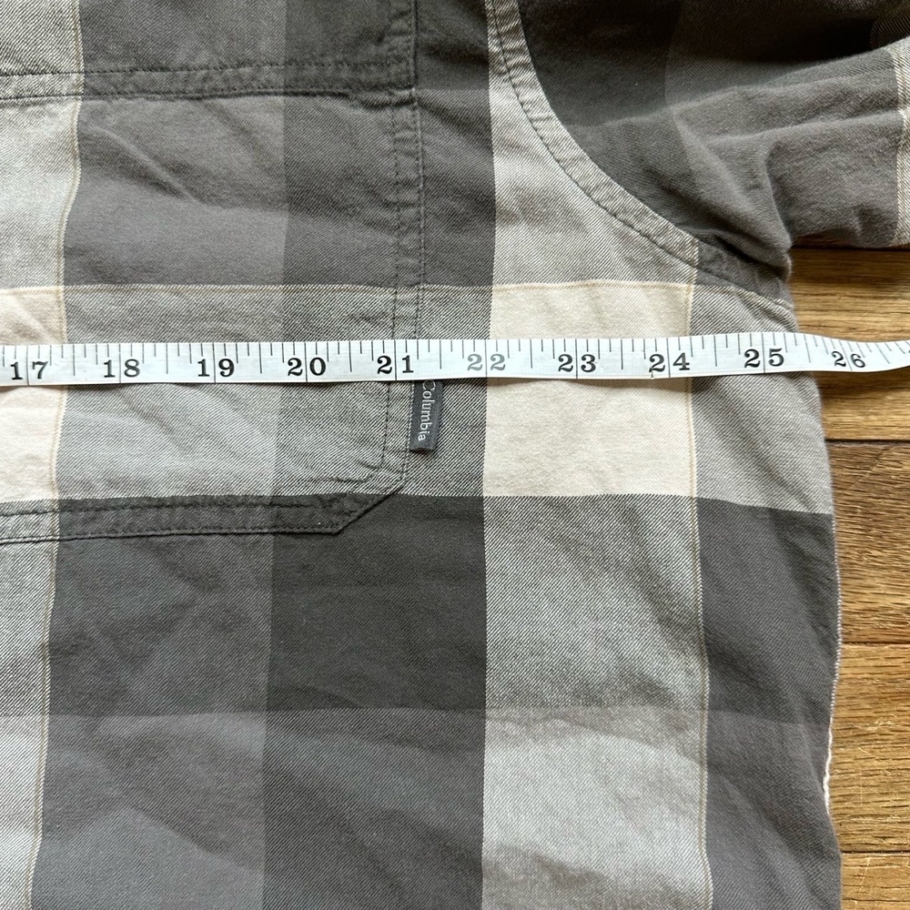 Columbia Flannel Shirt Mens XXL Black Plaid Casual Long Sleeve Outdoors Workwear - Picture 4 of 9